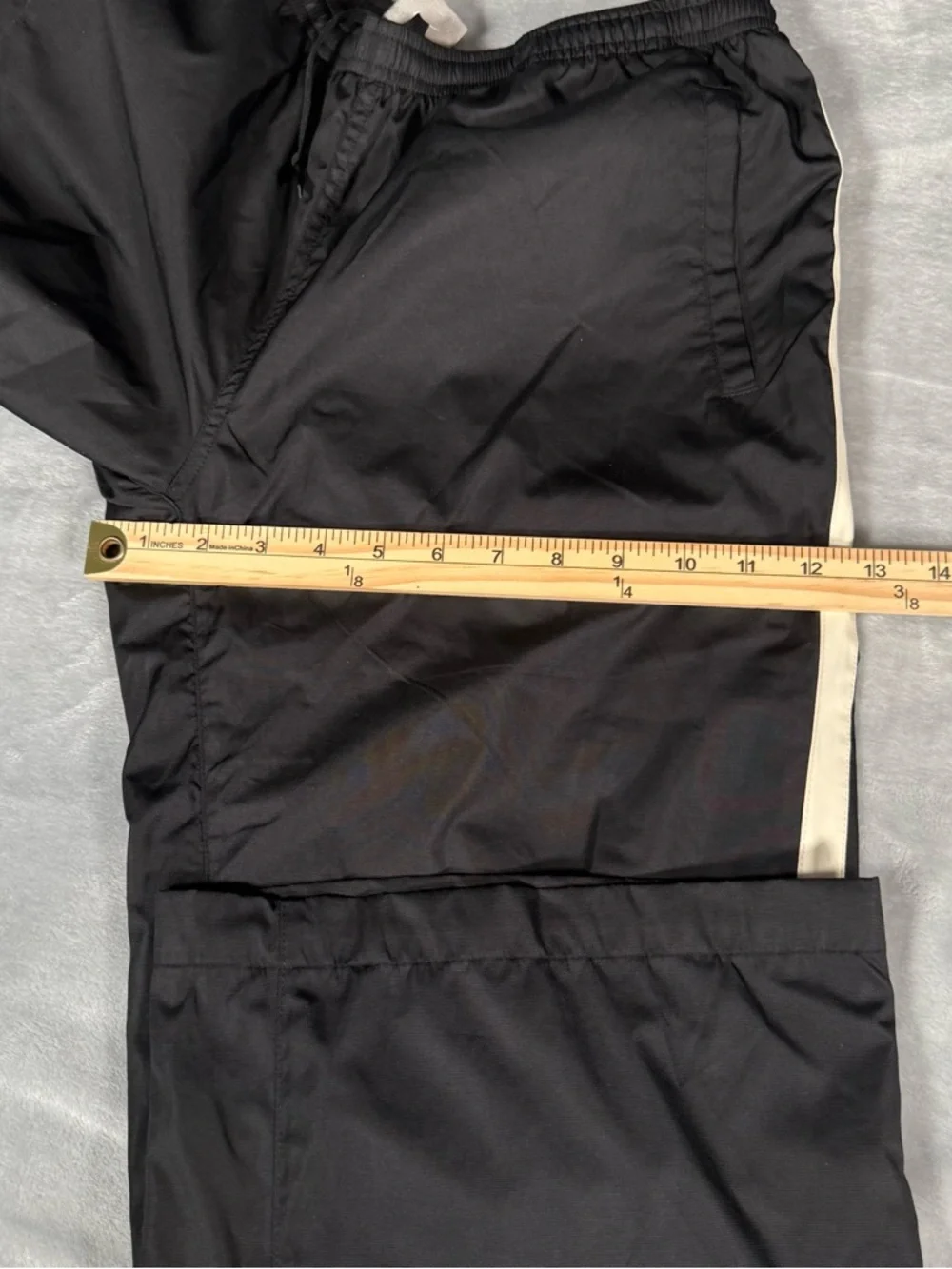 Vintage Nike Track Pants Womens L (33x29) Baggy Oversized Fit Mid Rise Lined Y2K